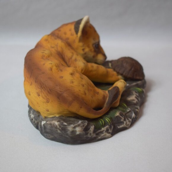 1985 Home Interiors Homco Lion Cub and Turtle Figure - Picture 4 of 5